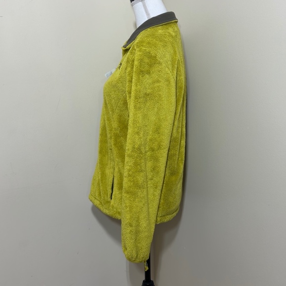 The North Face || Women’s Osito Full Zip Fleece Jacket Lime Green size M - Picture 2 of 13
